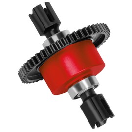 Rcarmumb Steel #45 50T Differential Upgrades Part for Arrm a 1/8 Karton Typhon Outcast Talion 6S,Matel 50T Diffrential Case Upgrades,Red