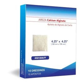 Alginato De Calcio Areza 10x10 Cm Caja Con 10 Piezas