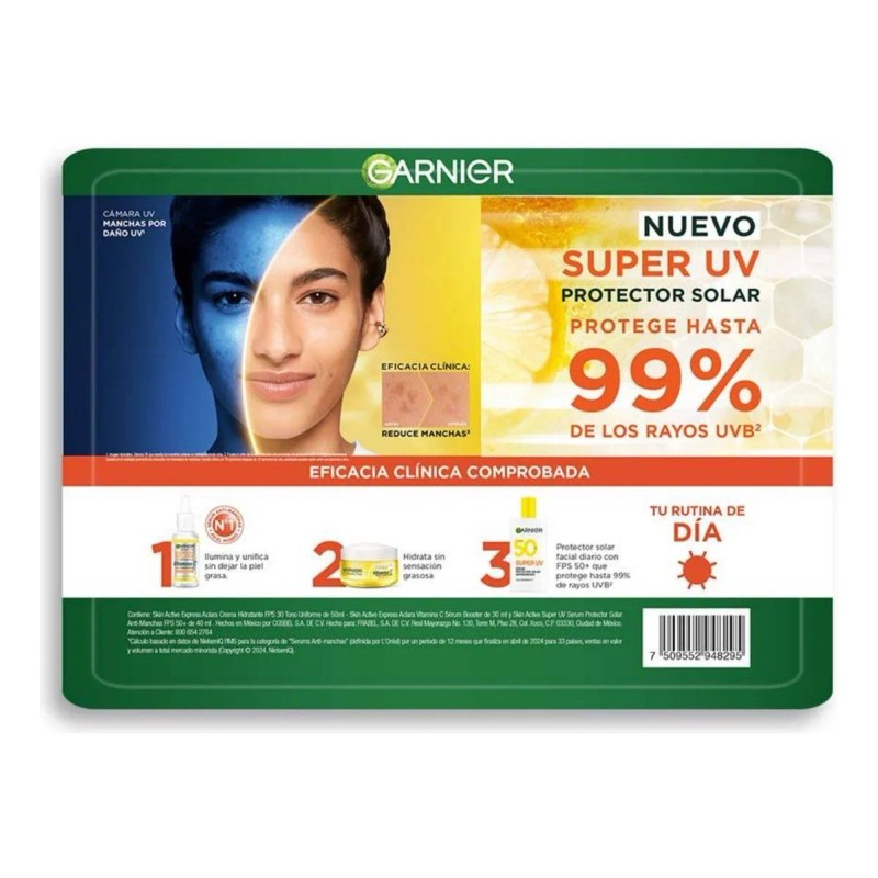 Rutina Anti-manchas Garnier Express Aclara Pack 3 Momento De Aplicación