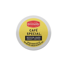 Community Coffee Café Special 24 Count Coffee Pods, Medium Dark Roast, Compatible with Keurig 2.0 K-Cup Brewers, Box of 24 Pods