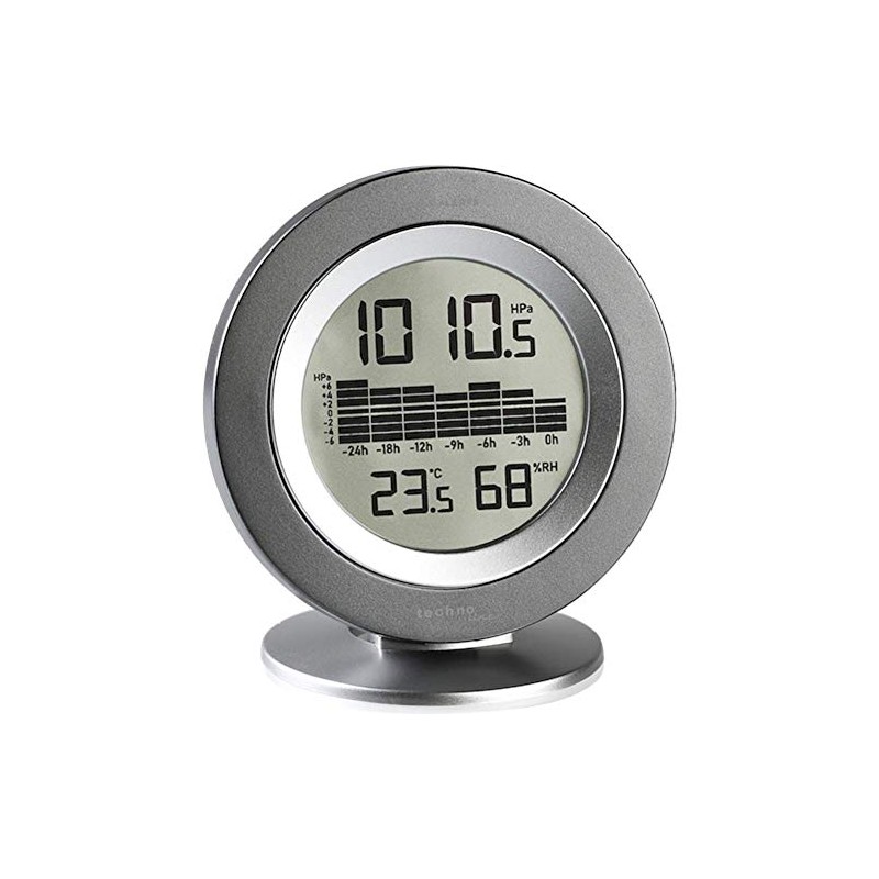 Technoline Mobile Alerts MA10238 Indoor Temperature Barometer Silver Anthracite