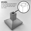 Hickory Hardware H077861MB Veranda Collection Knob, 1-1/8 Inch Square, Matte