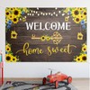Welcome Home Sweet Backdrop Banner Decor Brown - New Home