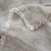LinenMe Oatmeal Linen Plaid Rustico Fringe, 135 x 200 cm