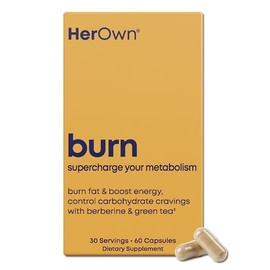 HerOwn brn Suplemento con Berberina, Té Verde, Cromo, Café Verde, L-Carnitina y CLA, Apoyo al Metabolismo Energético, 60 Cápsulas