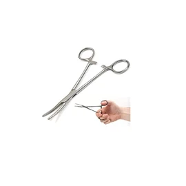 Panther Surgical Unhooking Hook Removing Pliers 4'' 6'' 10'' 12'' Stainless Steel Carp Sea Fly Fishing Forceps (10'' Curved)