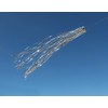 In the Breeze 9052 Silver Holographic Mylar Windsock