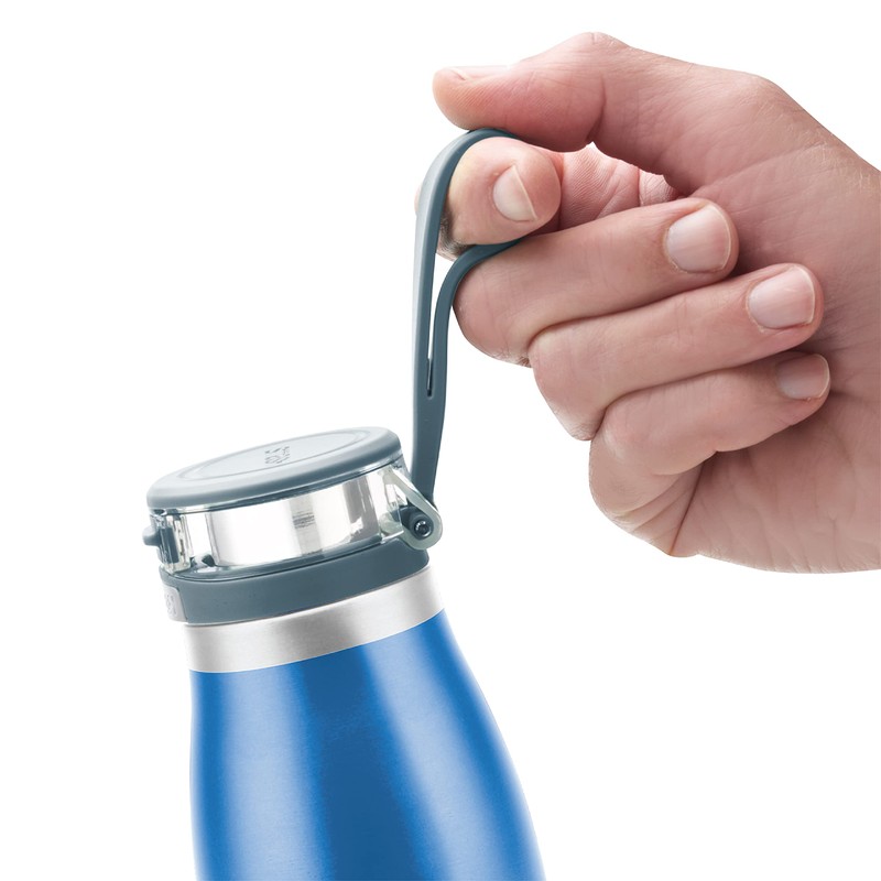 Smash Double Wall One Touch Bottle, Blue, 690 ml Capacity