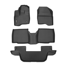 AIPOIL®TPE Floor mats Custom for 2015-2019 Ford Explorer 7 Seats | All-Weather | Easy to Clean | All-Round Protection丨Full Set Automobile mats Accessories.