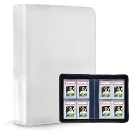ANIXITECH Graded Card Binder for PSA Cards,4 Pocket Slab Binder,Holds 40 PSA Slab Binder,Durable Storage for Trading Cards,Sports Cards,and Collectibles Graded Slab (White)