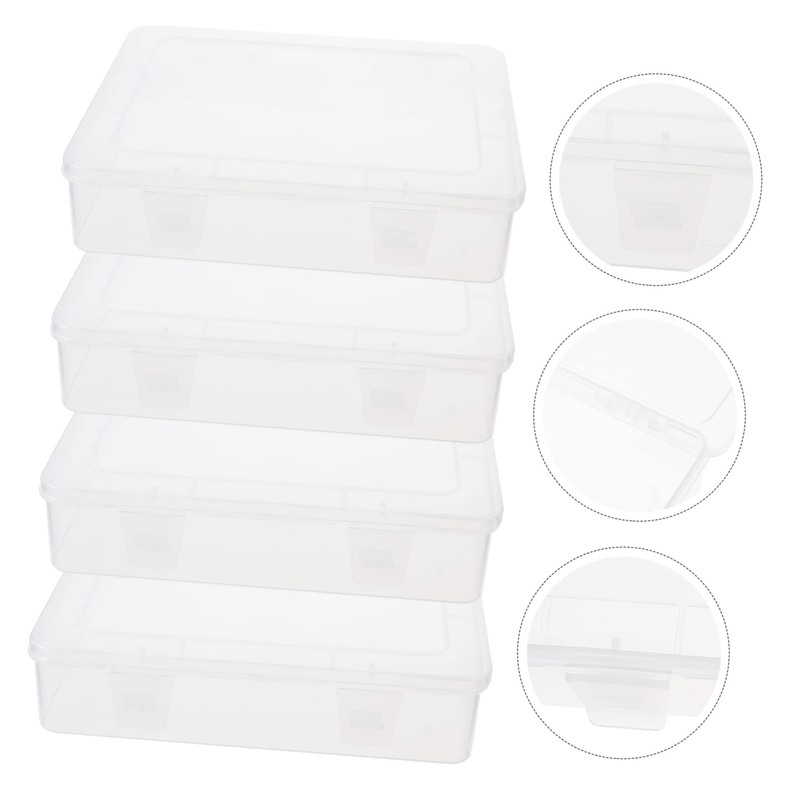 LABRIMP Small Containers for Organizing Storage Box Lids Bins for