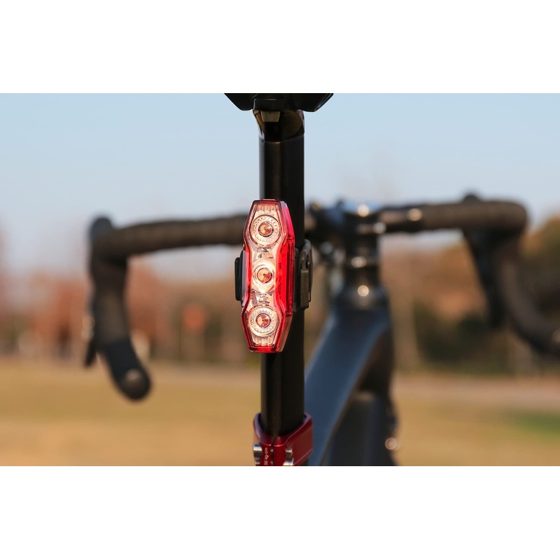 CatEye Unisex's Viz 450 Rear Light Safety, Red, One Size