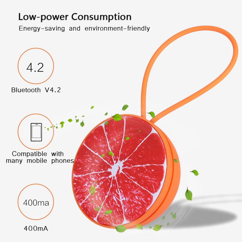 Small Portable Bluetooth Outdoor Fruit shaped Speaker USB Music Player