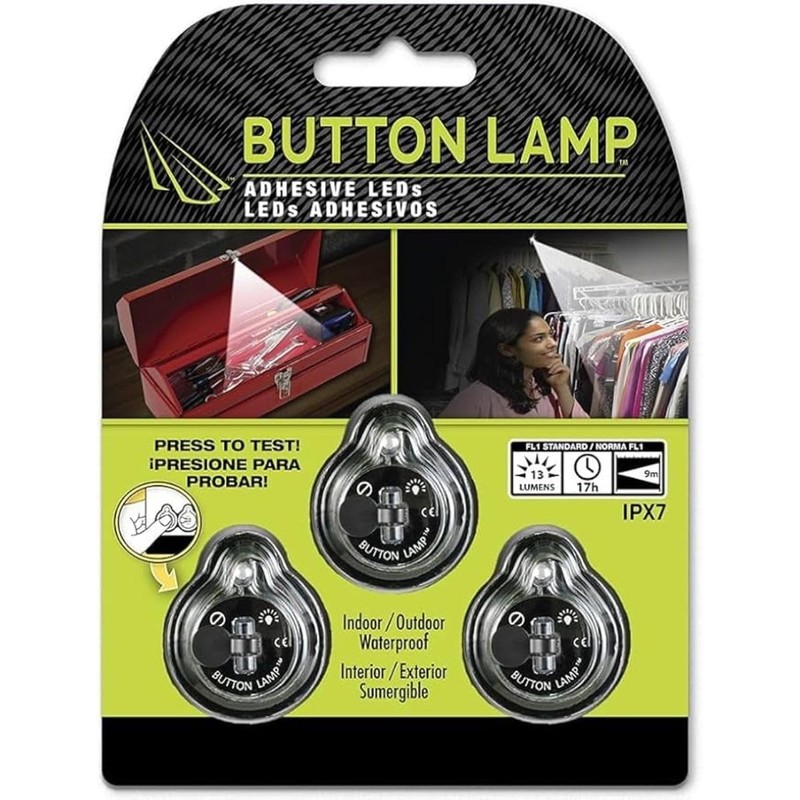 Panther Vision Button LAMP Adhesive LEDs Light Package - Lightweight,