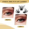 Cluster Lashes 480 Pcs QUEWEL Individual Lashes MIX10-18 D Curl