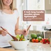 AERZIP 9 Inch Wooden Spoons for Eating Mixing Stirring Soda