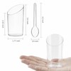 TOFLEN 50 Pack Mini Dessert Cups with Spoons - 2.2