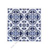 Tool Bench Hardware 3D Blue White Floral Peel Stick Vinyl