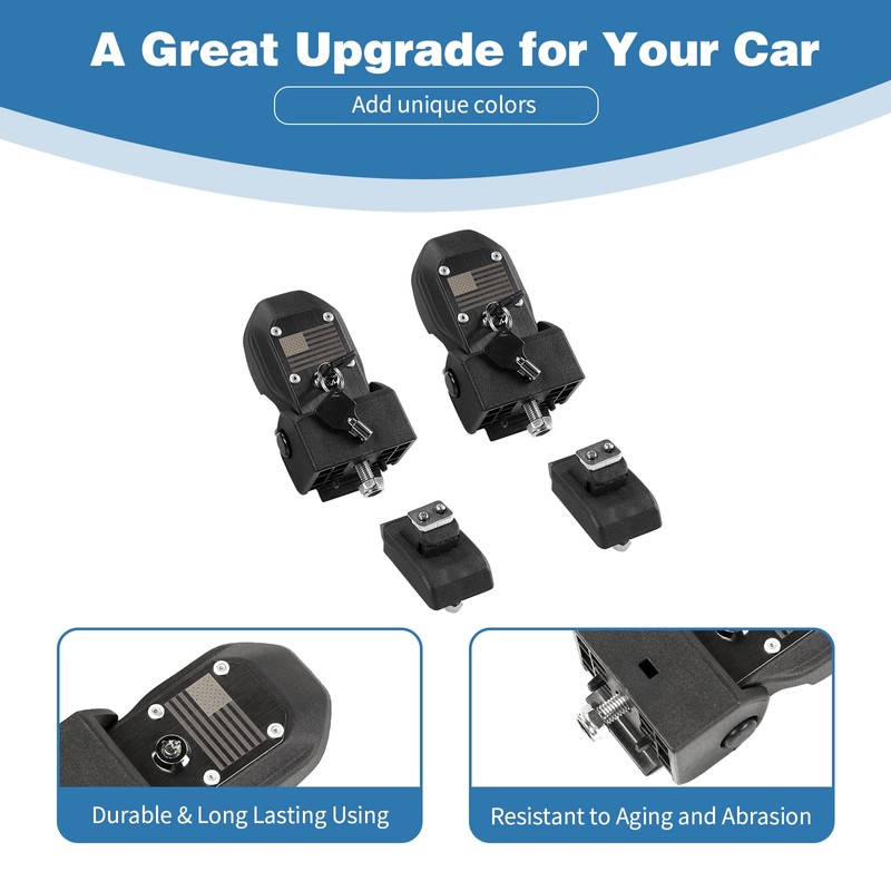 PDKLIN for Jeep JL Hood Latch Hood Catch with Lock
