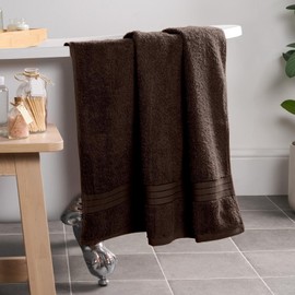 Brentfords Bath Towel Dark Brown, Super Soft 100% Cotton Towels for Bathroom Showers Highly Absorbent Large Bath Towels Luxury Quality Towel Pack, 1 Piece