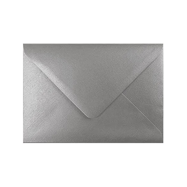 C5 Metallic Silver C5 Coloured Envelopes for A5 Greeting Cards