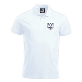 Derby 1950s Retro Football Polo Embroidered Logo