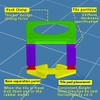 Tile Leveling System 1/16" Spacers Tile Leveler Clips DIY Tile