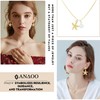 SANDOO Starfish Pearl Necklace and Earrings Gold Plated - Necklace