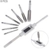 Kit Broca Machuelos Milimetrico Maneral Ajustable Roscador M3-M12 con Llave