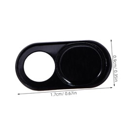 KONTONTY Webcam Cover Ultra Thin Privacy Protector for Computer Laptop and Smartphone Secure Your Privacy with Durable Material Black