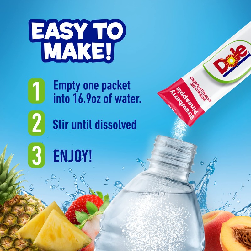 Dole Strawberry Pineapple - Powder Drink Mix - Sugar Free