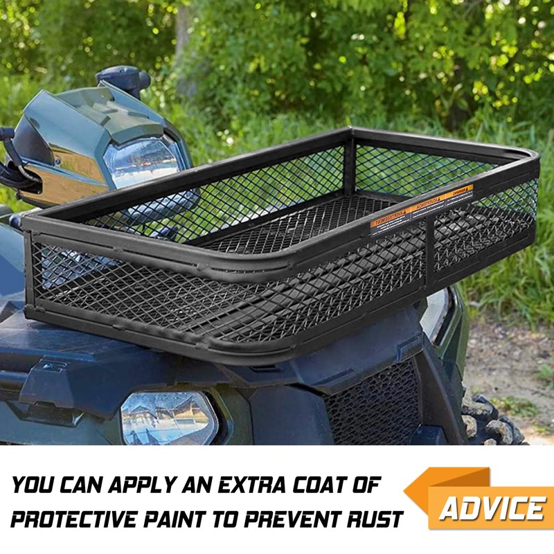 ORCISH Heavy Duty ATV Front Cargo Basket, 17" W x