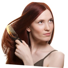 Gatuida 9pcs Hair Comb Ox Horn Hair Scalp Massager Face Massage Tool Stress Relief Random Color