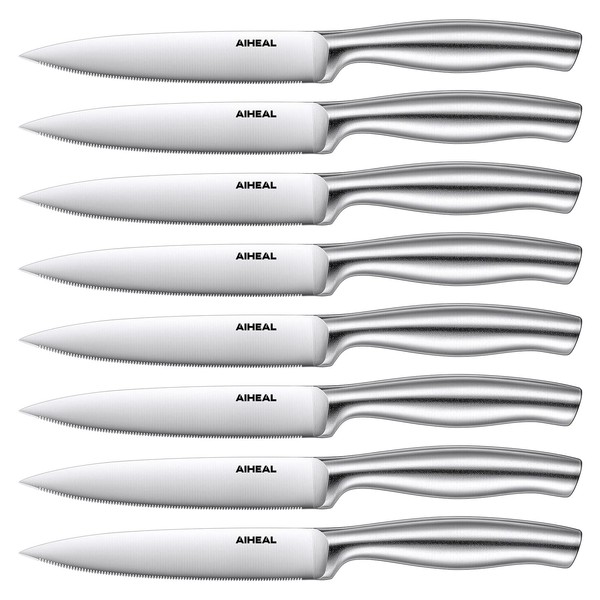 Aiheal Aiheal Stainless Steel Steak Knives Set of 8 -