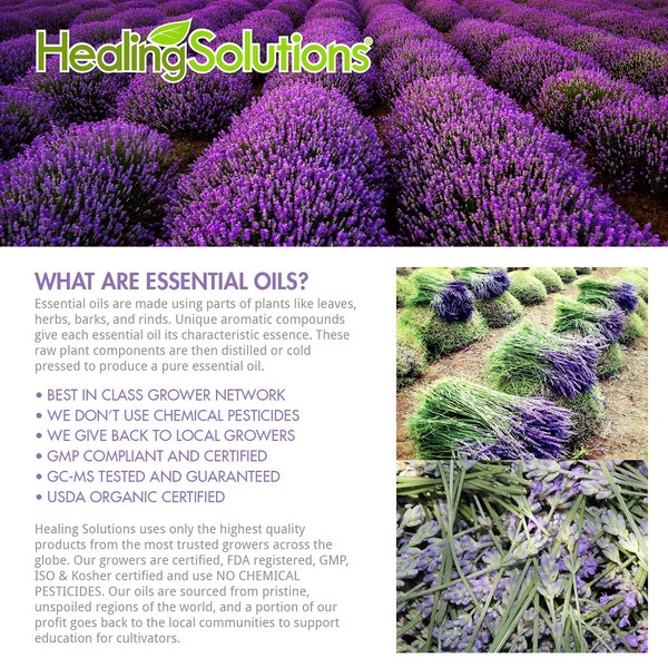 Healing Solutions 30ml Oils - Kashmir Lavender Essential Oil - 1 Fluid Ounce