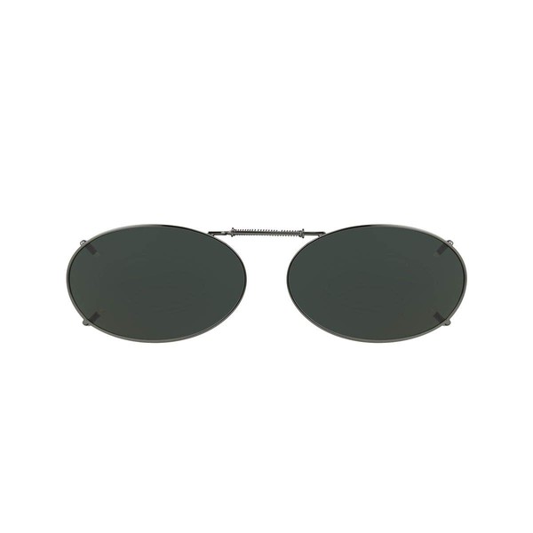 Solar Shield 51 oval 2 Full Frame Polarized Clip On Sunglasses