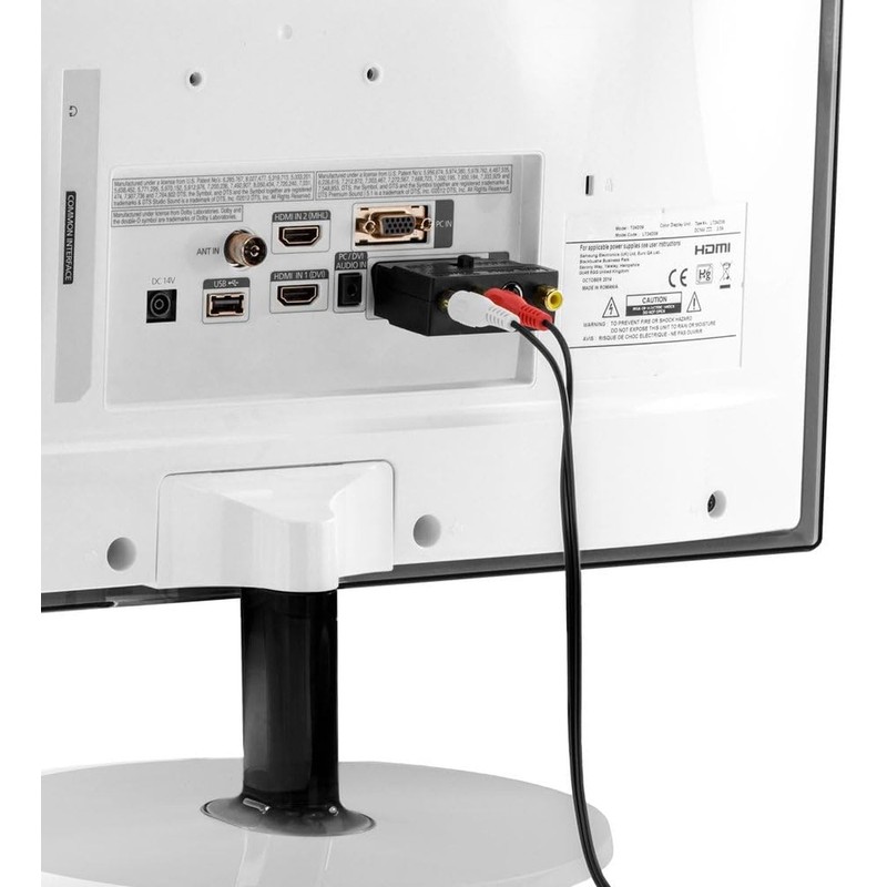 AYMBH Switchable RGB SCART to 3 x RCA (Phono) &
