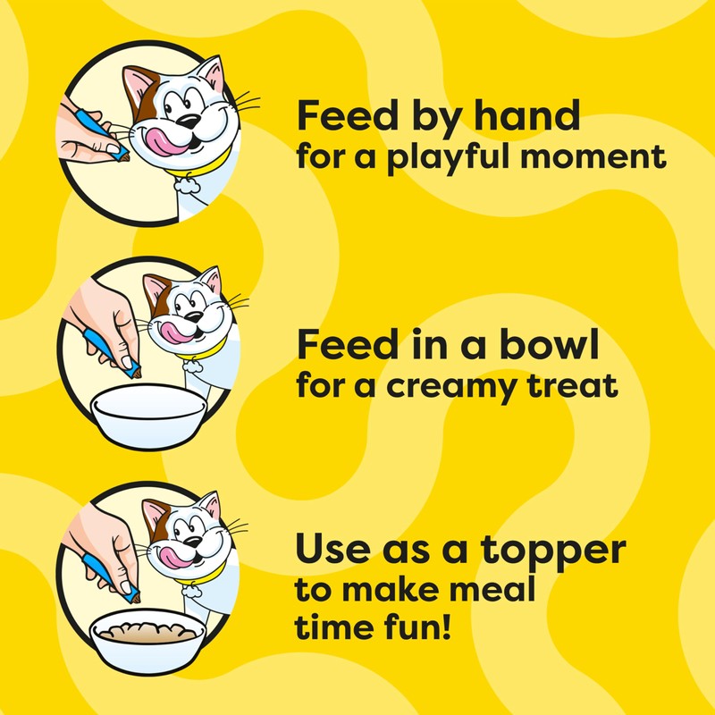 Temptations Creamy Puree Squeezable Lickable Wet Cat Treats with Salmon,