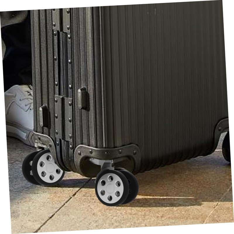 WHAMVOX 2 Pairs Silent Swivel Luggage Wheels, Universal Fit, 360-Degree