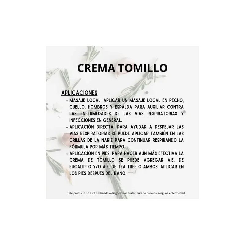 Chemisette, Crema De Tomillo 60ml