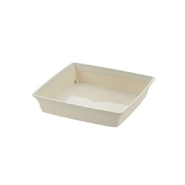 Richell Plastic Pot Saucer Foresquare Plate No. 6 White White