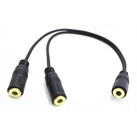 zdyCGTime 9 inch Stereo 3.5mm 1-Female to 2-Females Splitter Cable.