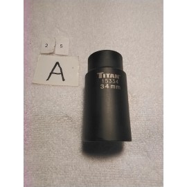 TITAN 15334 1/2" DRIVE 34MM 6PT DEEP IMPACT SOCKET METRIC