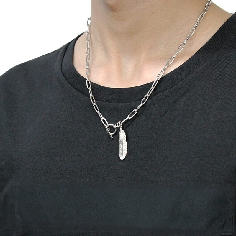 Jewelry Shop M Simple Genderless Necklace, Mantel, Made in Japan,