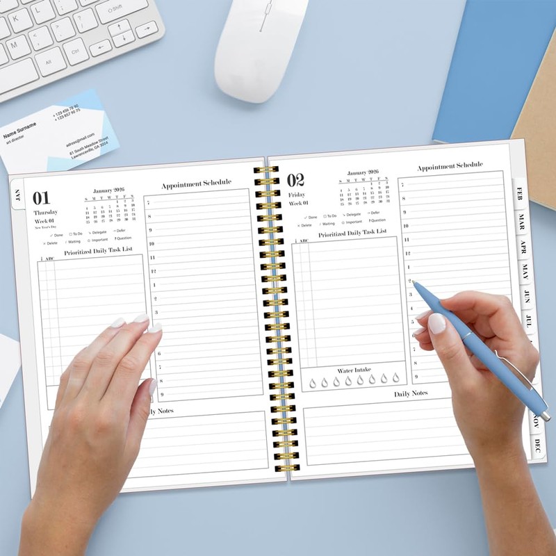 2026 Daily & Monthly Planner Calendar - Full Page a
