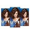 Schwarzkopf Live Intense Colour Brown Hair Dye, 3-Pack Permanent Colour