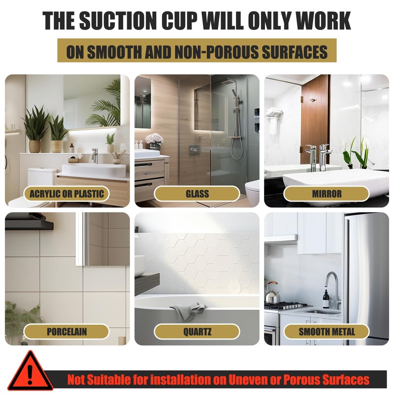 BKV Suction Cup Towel Ring,Hand Towel Holder for Bathroom,Stainless Steel