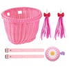 Bicycle Basket Set for Kids, Bicycle Basket for Girls, Handwoven