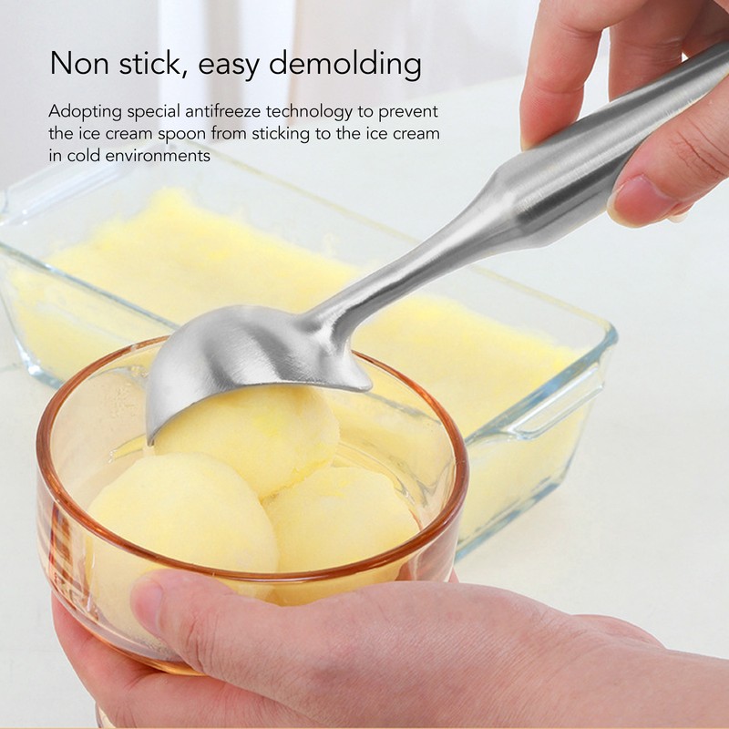 304 Stainless Steel Ice Cream Scoop Long Handle Fruit Ice