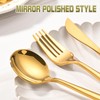 ERVILO 60-Piece Gold Silverware Set for 20, Food Grade Stainless